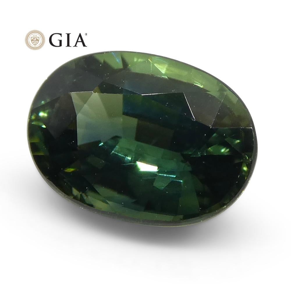 1.2 Carat Oval Teal Blue Sapphire GIA Certified Australian For Sale 12