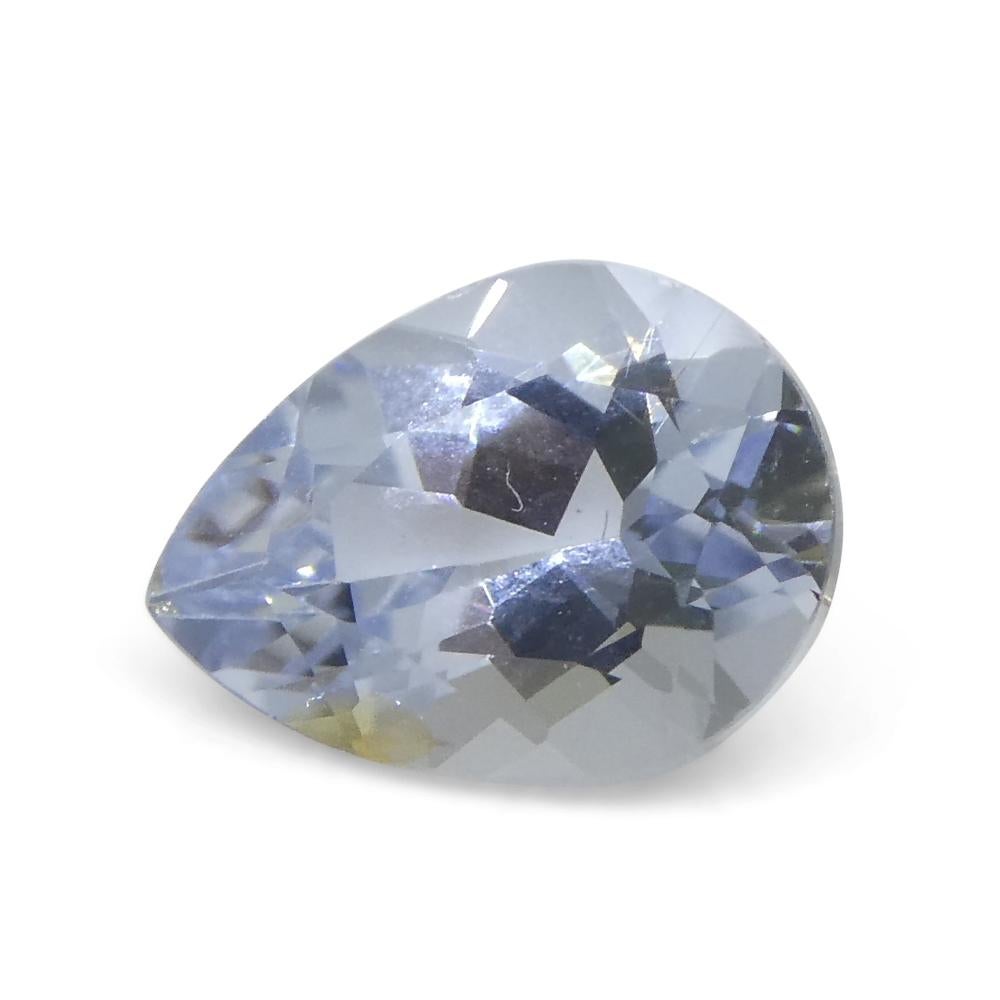 Tourmaline Paraiba bleu poire non chauffée de 1,2 carat, certifiée GIA, du Mozambique en vente 13