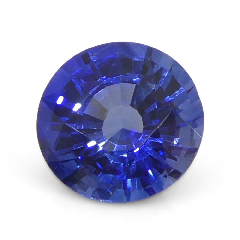 1.2ct Round Blue Sapphire from Sri Lanka For Sale 2