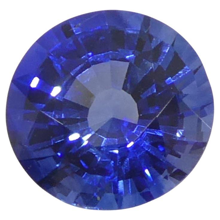 1.2ct Round Blue Sapphire from Sri Lanka For Sale