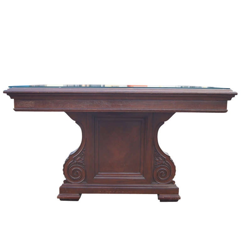 12FT 1900 Royal Dutch Antique Oak Table  For Sale 2