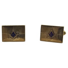 12k Gold Filled "Masonic" cufflinks