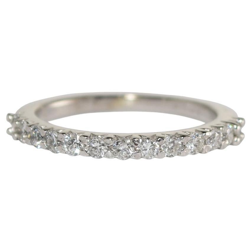 12K White Gold Vintage Diamond Ring 0.32ct