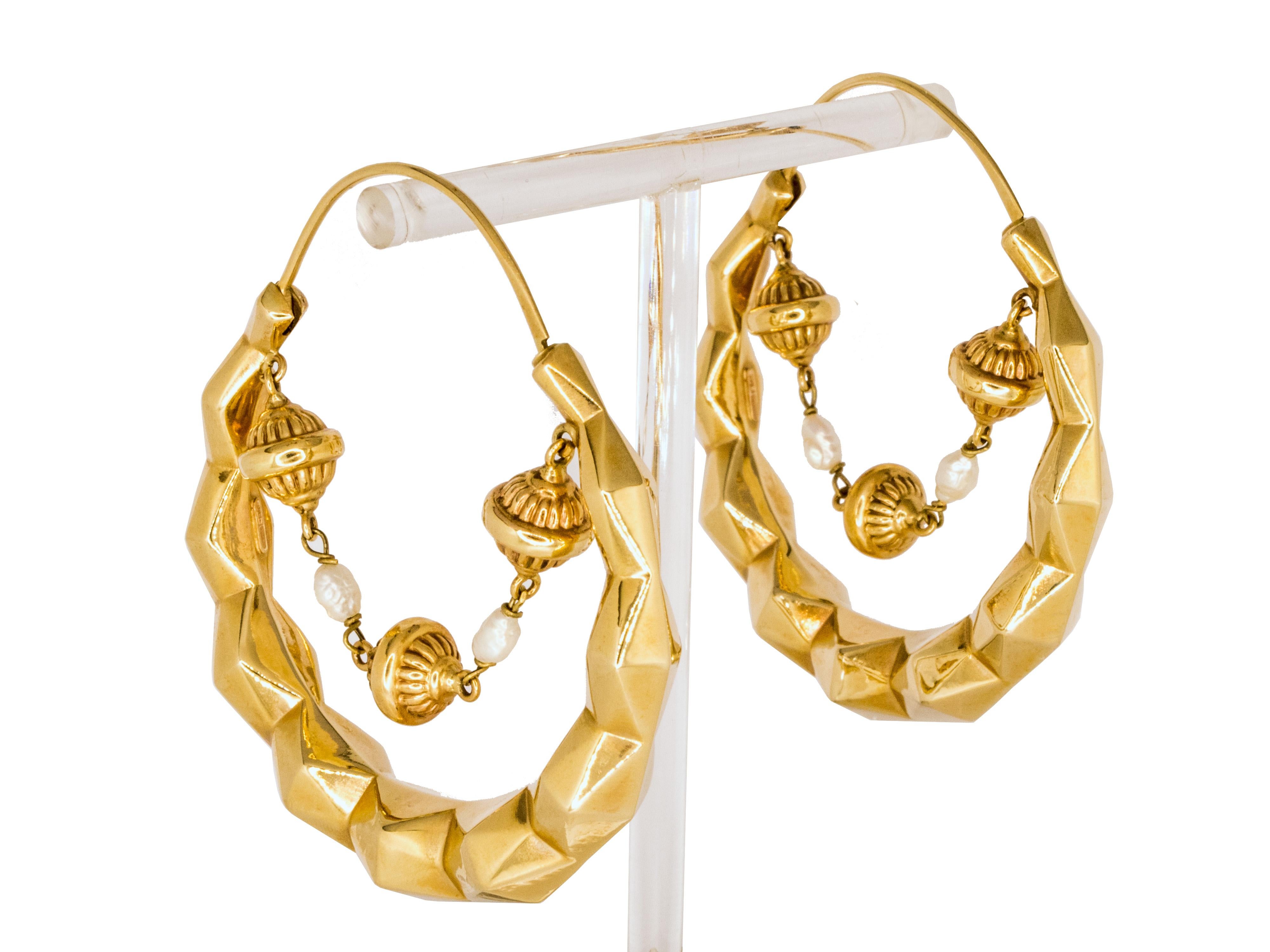Women's or Men's 12Kt Rose Gold Palombelle Bourbon Earrings For Sale