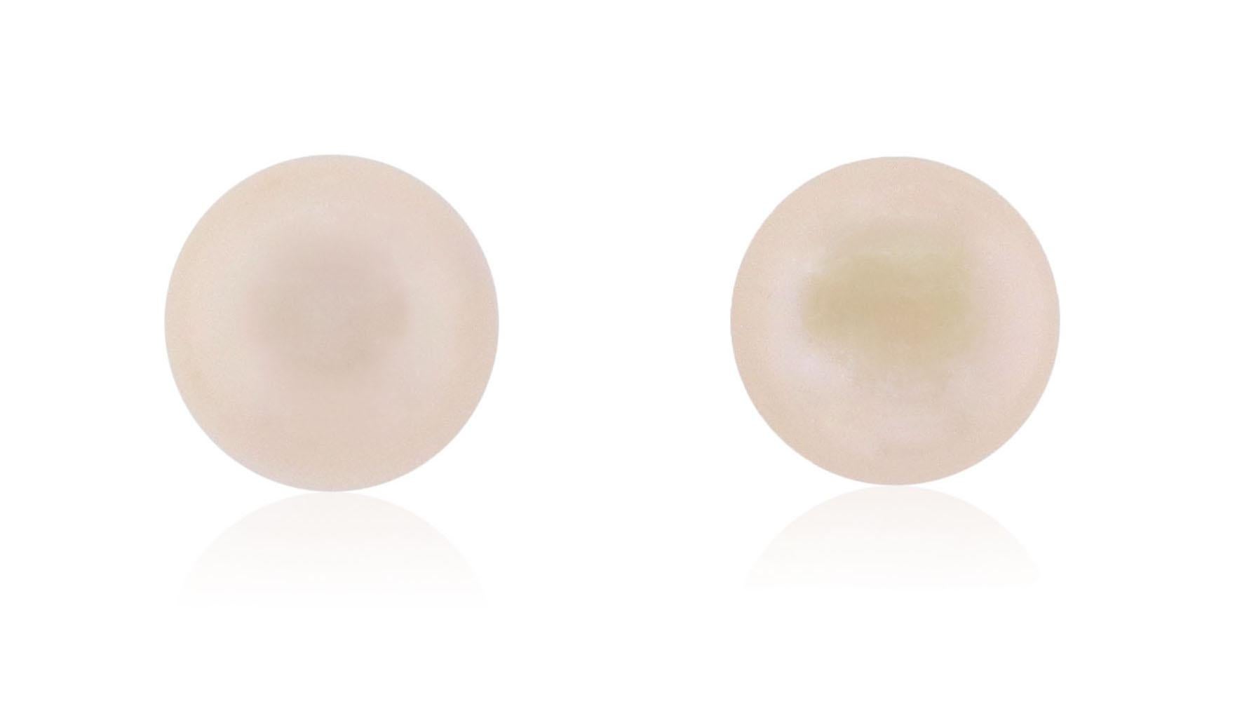 thumbnail image 2 of 11-12mm Natural Pink Freshwater Pearl 925 Silver Stud Earrings - Perfect For Christmas & Weddings 2 of 5