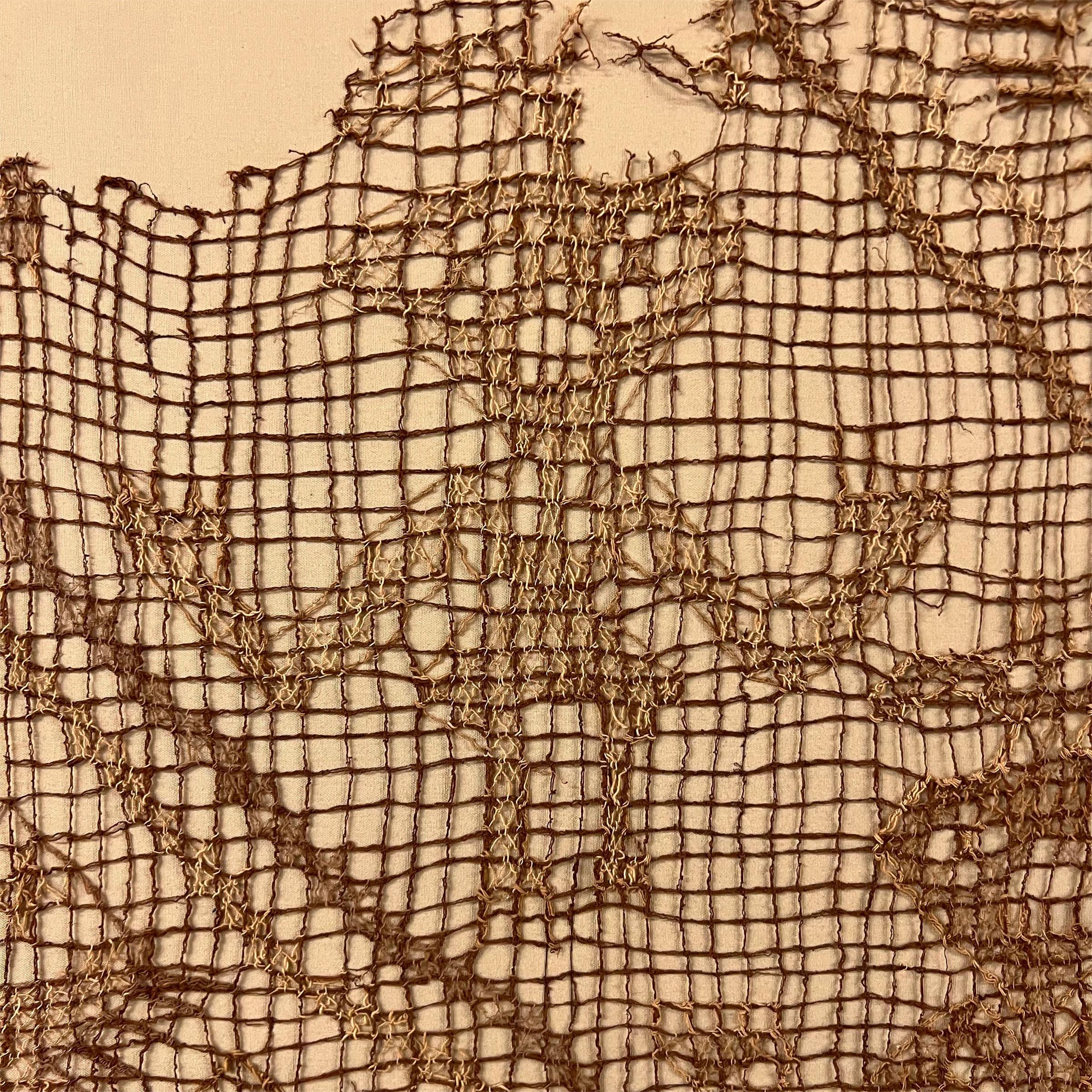 Textile de Chancay monté du 12e au 14e siècle Bon état - En vente à Chicago, IL