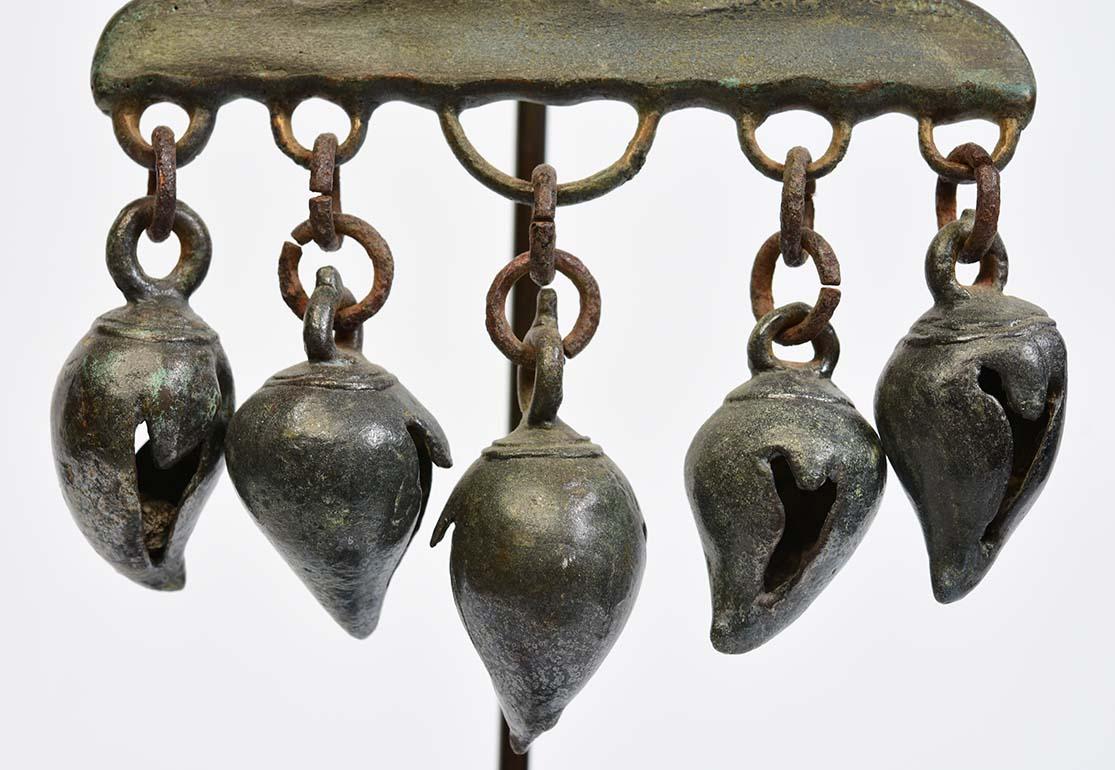 12th Century, Angkor Vat, a Pair of Antique Khmer Bronze Horse