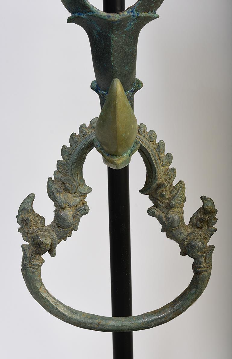 Metalwork 12th Century, Angkor Vat, A Pair of Khmer Bronze Palanquin Hooks and Rings