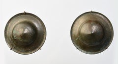 12e siècle, Angkor Vat, ensemble de boucles en bronze cambodgien avec support