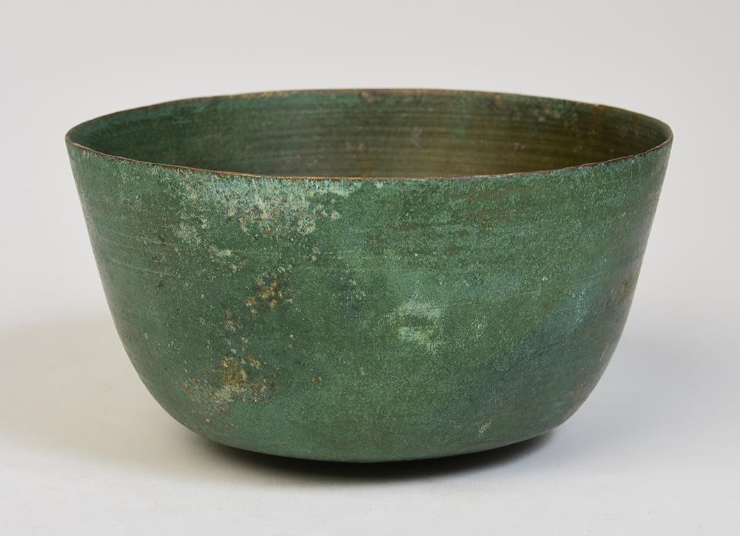 18th Century and Earlier 12th Century, Angkor Vat, Antique Khmer Bronze Bowl