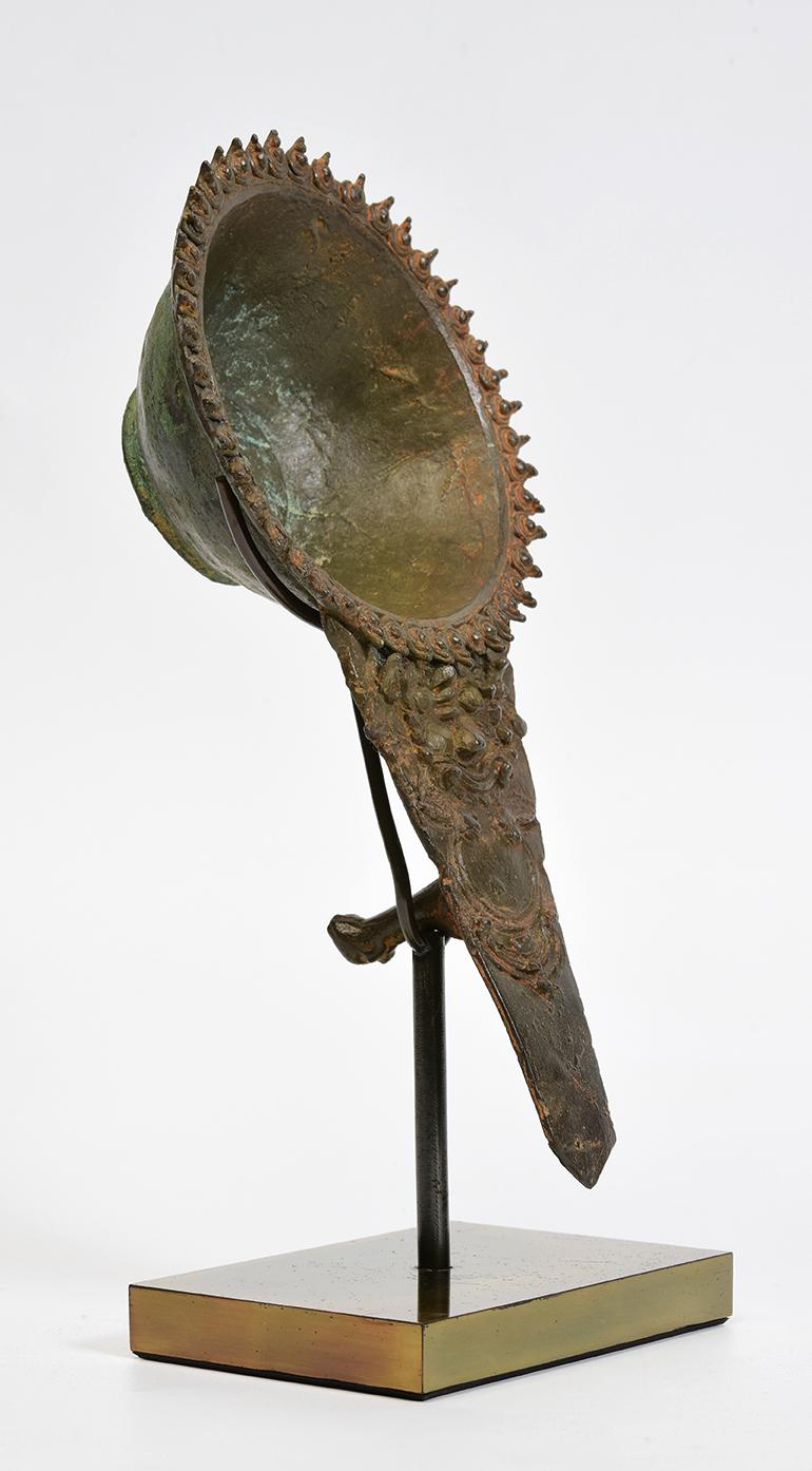 12th Century, Angkor Vat, Antique Khmer Bronze Ladle for Holy Water 4