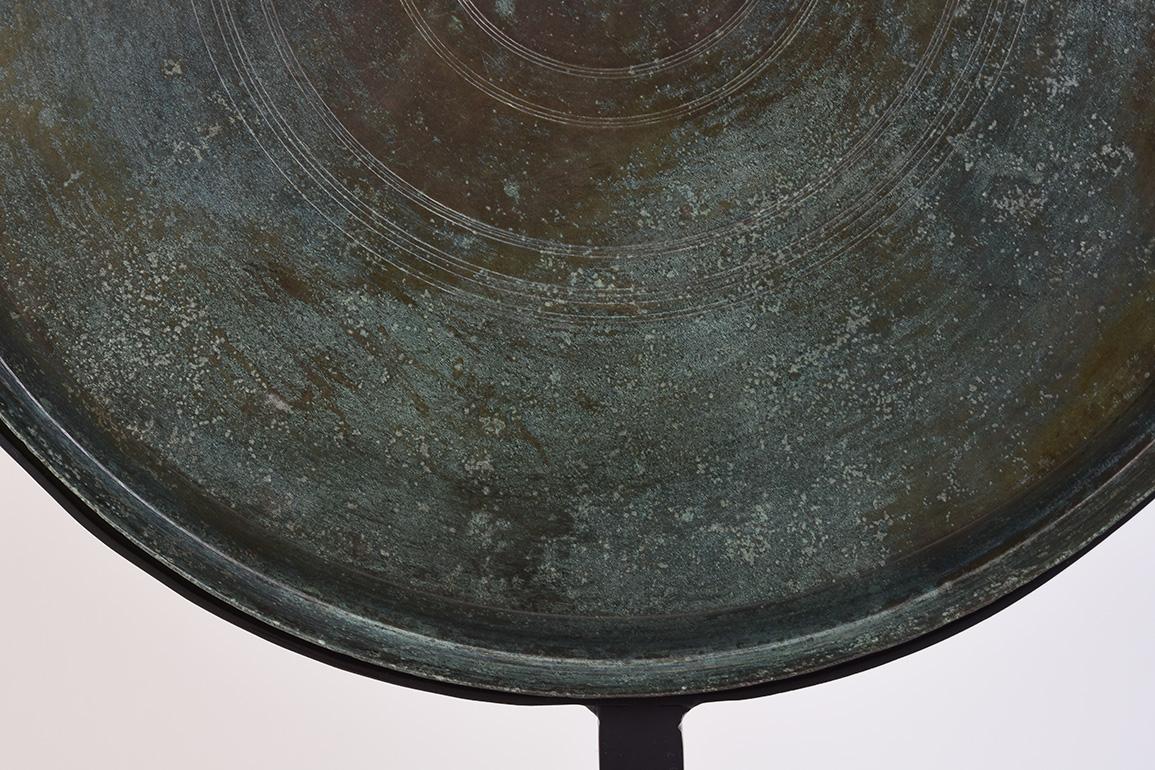 12th Century, Angkor Vat, Antique Khmer Bronze Tray with Stand 6