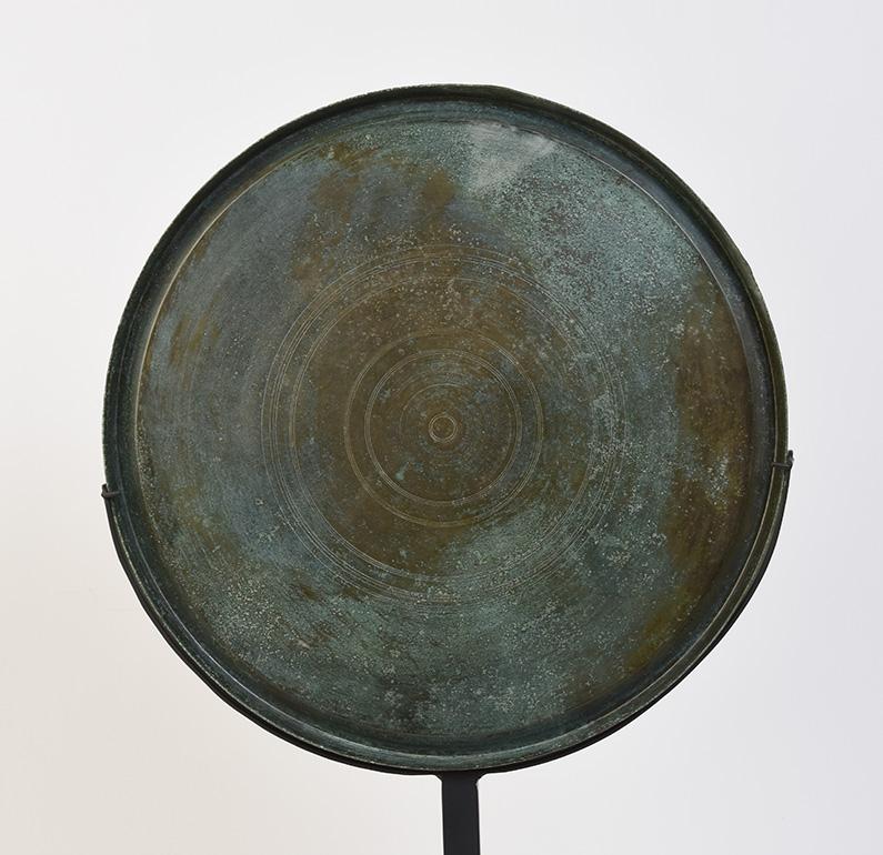 12th Century, Angkor Vat, Antique Khmer Bronze Tray with Stand 3