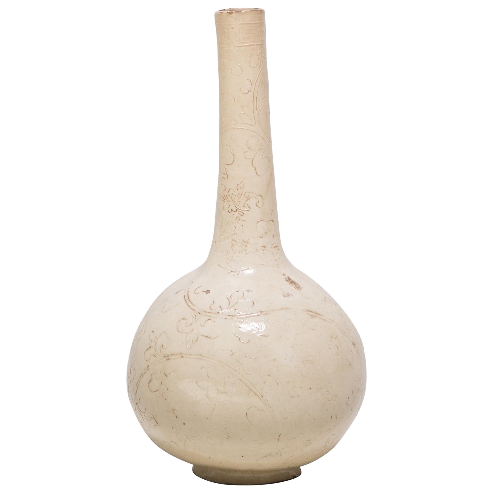 Chinese Dingyao Vase, c. 1100 For Sale