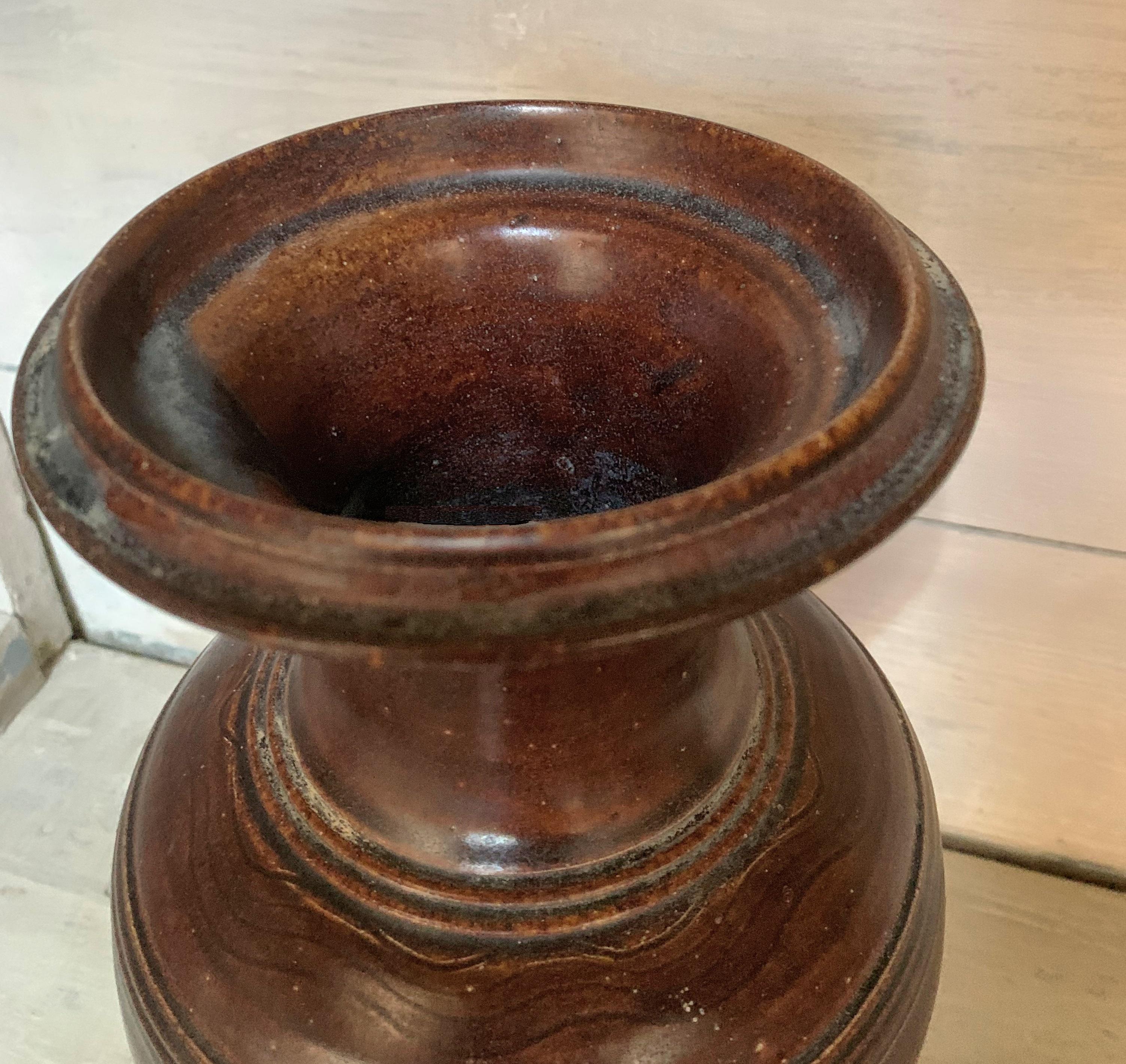 Ceramic 12th Century Khmer Vase For Sale