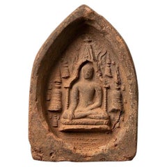 Antique 12th Century Pagan Votive Tablet from Burma