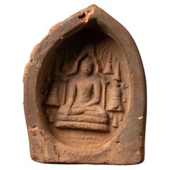 Antique 12th century Pagan Votive Tablet from Burma - OriginalBuddhas