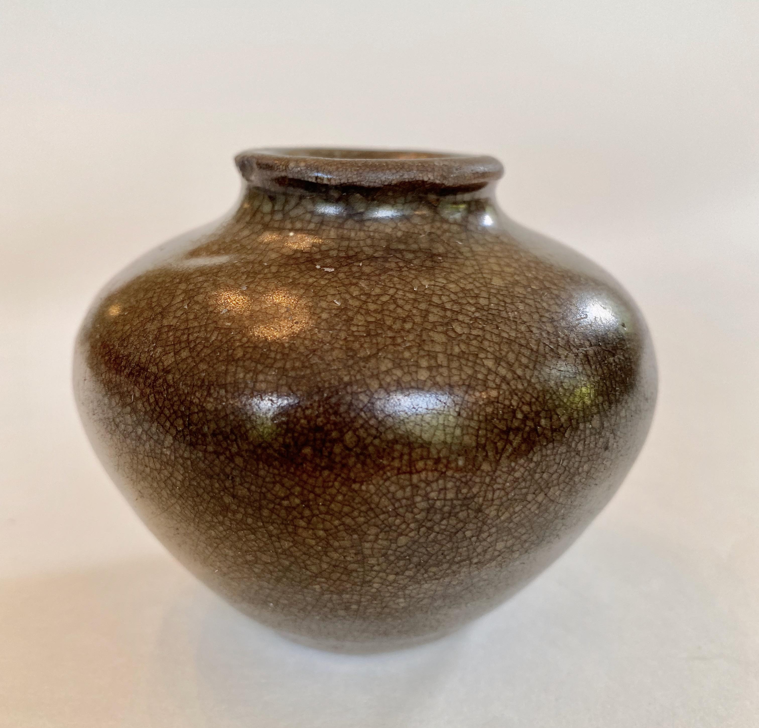 18th Century and Earlier 12th Century Song Jarlet with Deep Brown Glaze For Sale