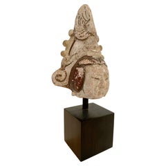 12th Century Terracotta Head of a Woman