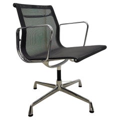 12x Vitra EA108 Aluminium Stuhl von Charles Eames Netweave