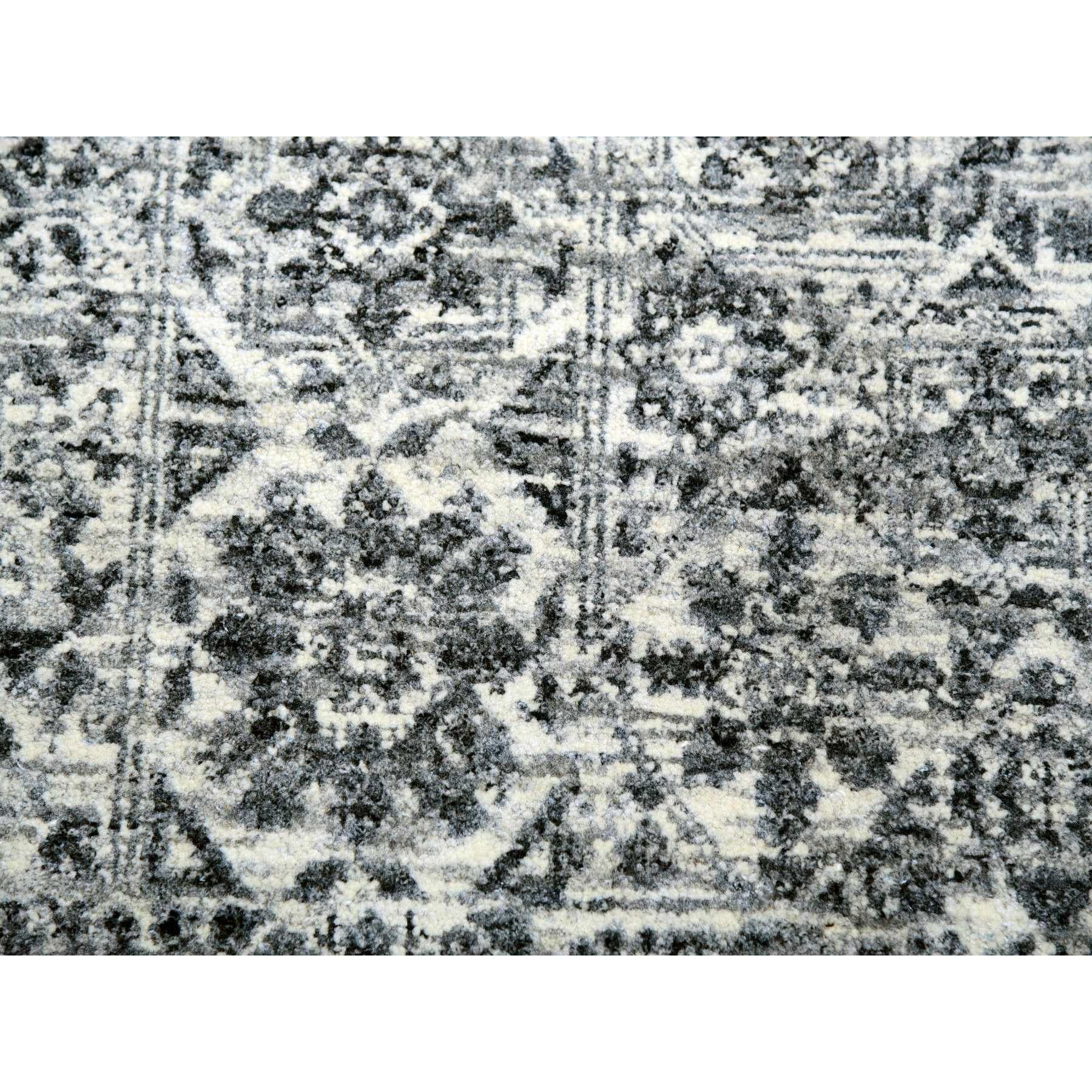 12'x12' Cloud White Undyed Soft Wool Hand Knotted Mamluk Dynasty Square Rug For Sale 1