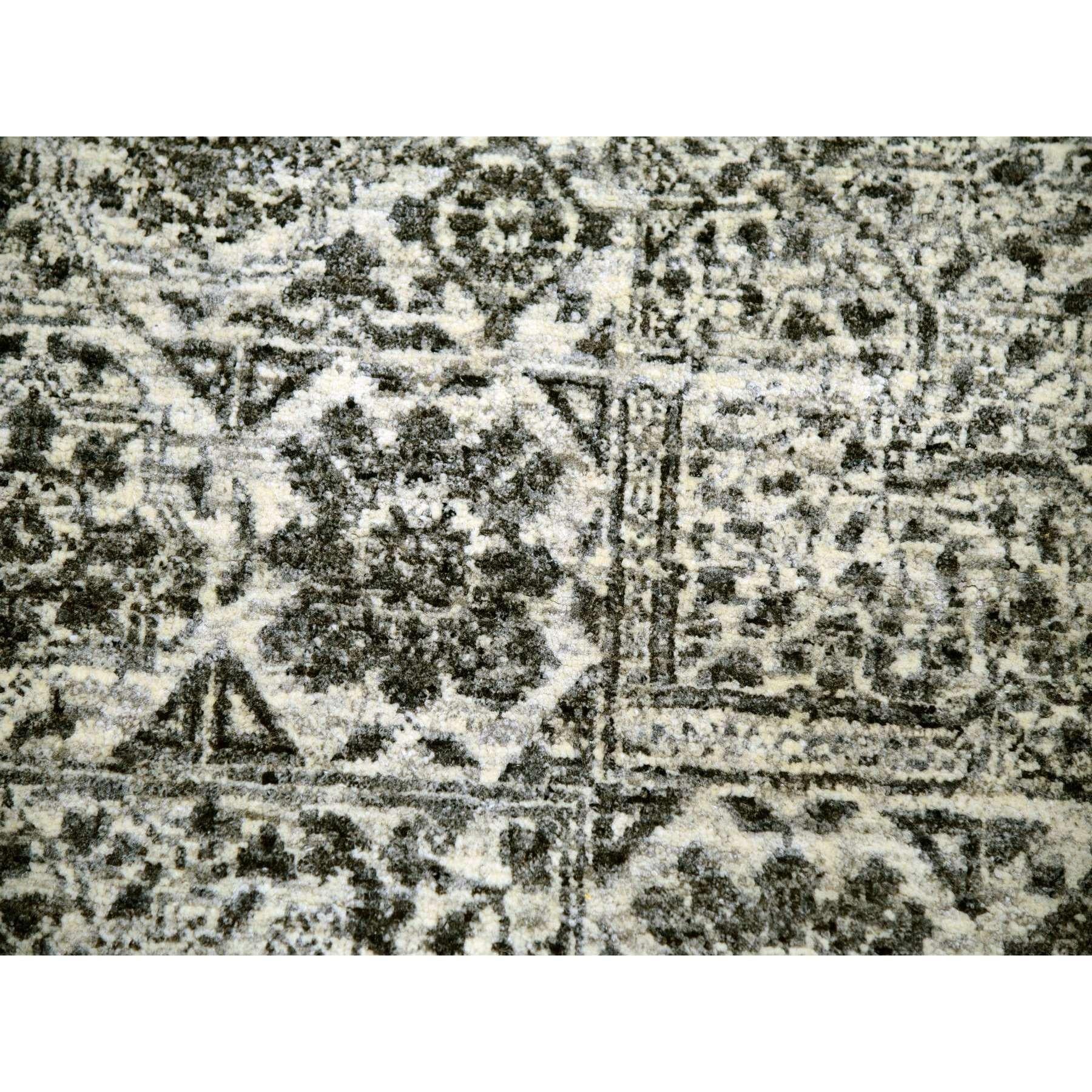 12'x12' Decorators Alfombra Oriental Redonda de Lana Anudada a Mano Blanca Dinastía Mameluca en venta 1