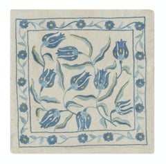 12"x12" Embroidered 100% Silk Throw Pillow Cover. Traditional Cushion Cover