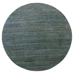 12'x12' Myrtle Green Laine nouée à la main Kohinoor Herrita Round Tapis d'Orient