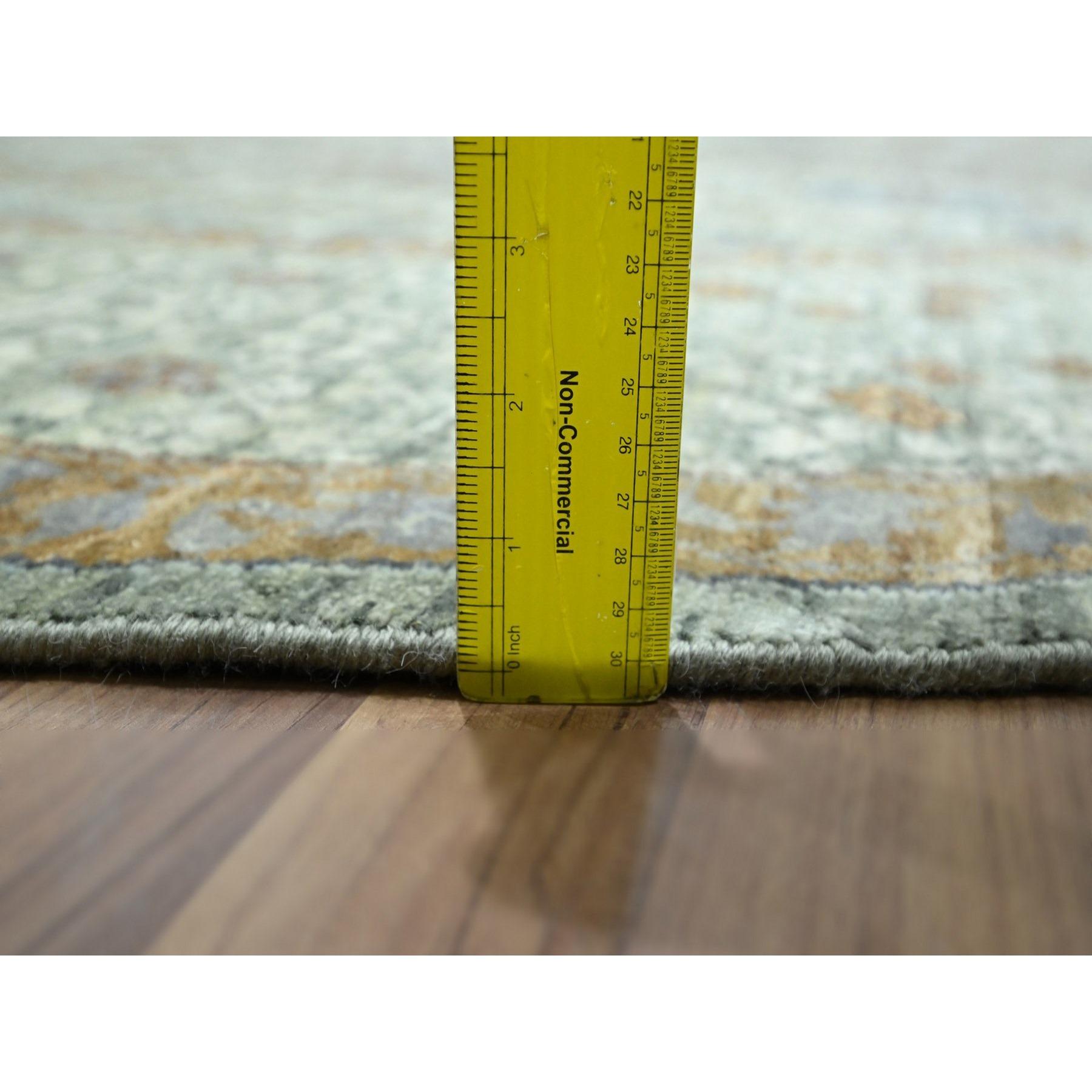 12'x12' Greene & Greene Greene Mamluke, Tappeto rotondo annodato a mano in pura lana in vendita 2