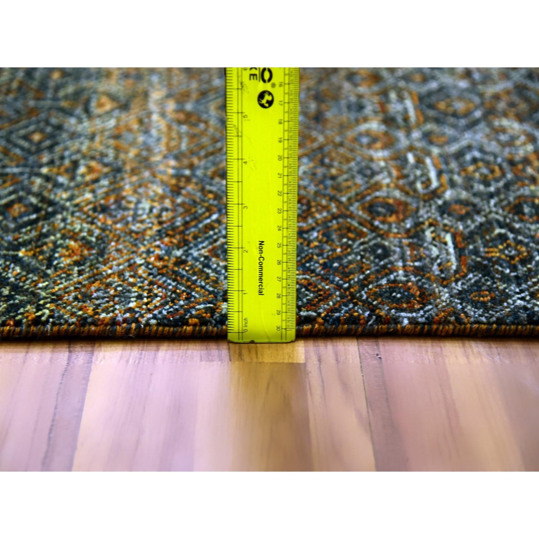 12'x12' Rust Brown, Kohinoor Herat Design, Wolle Handgeknüpft XL Quadratischer Teppich im Angebot 4