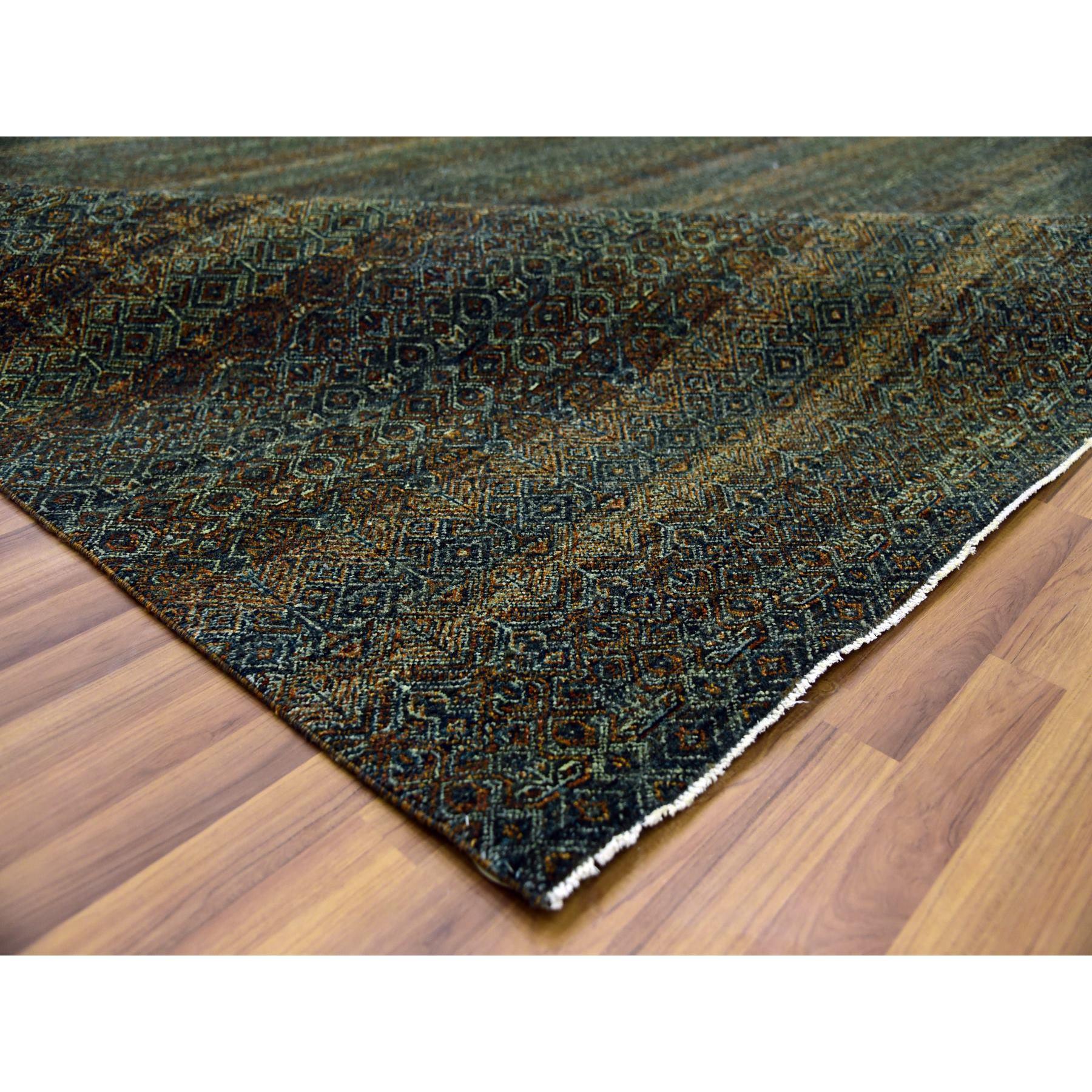 12'x12' Rust Brown, Kohinoor Herat Design, Wolle Handgeknüpft XL Quadratischer Teppich (21. Jahrhundert und zeitgenössisch) im Angebot