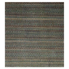 12'x12' Rust Brown, Kohinoor Herat Design, Wool Hand Knotted XL Square Rug