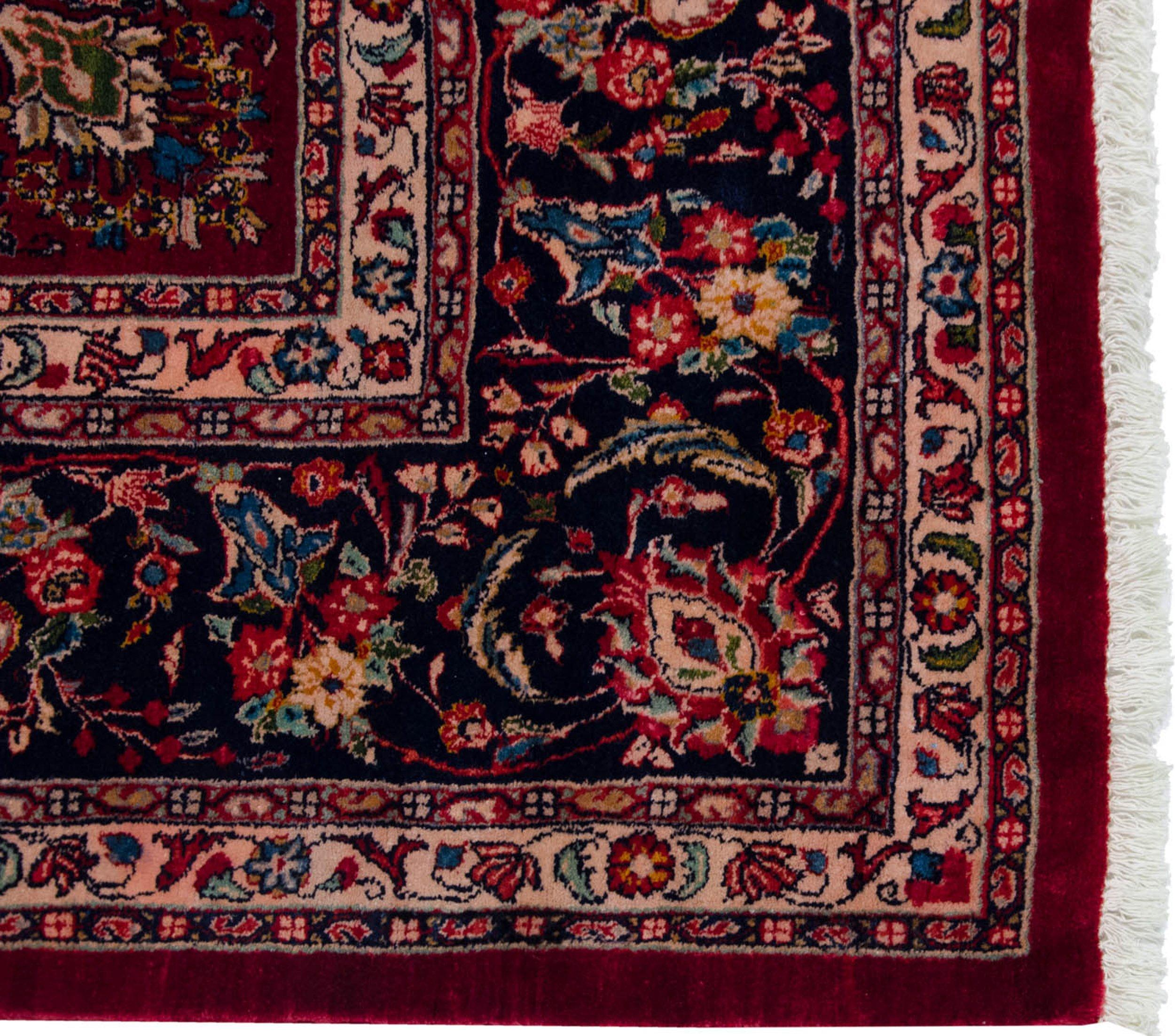 Sarouk Farahan Vintage Fine Sarouk Square Carpet For Sale