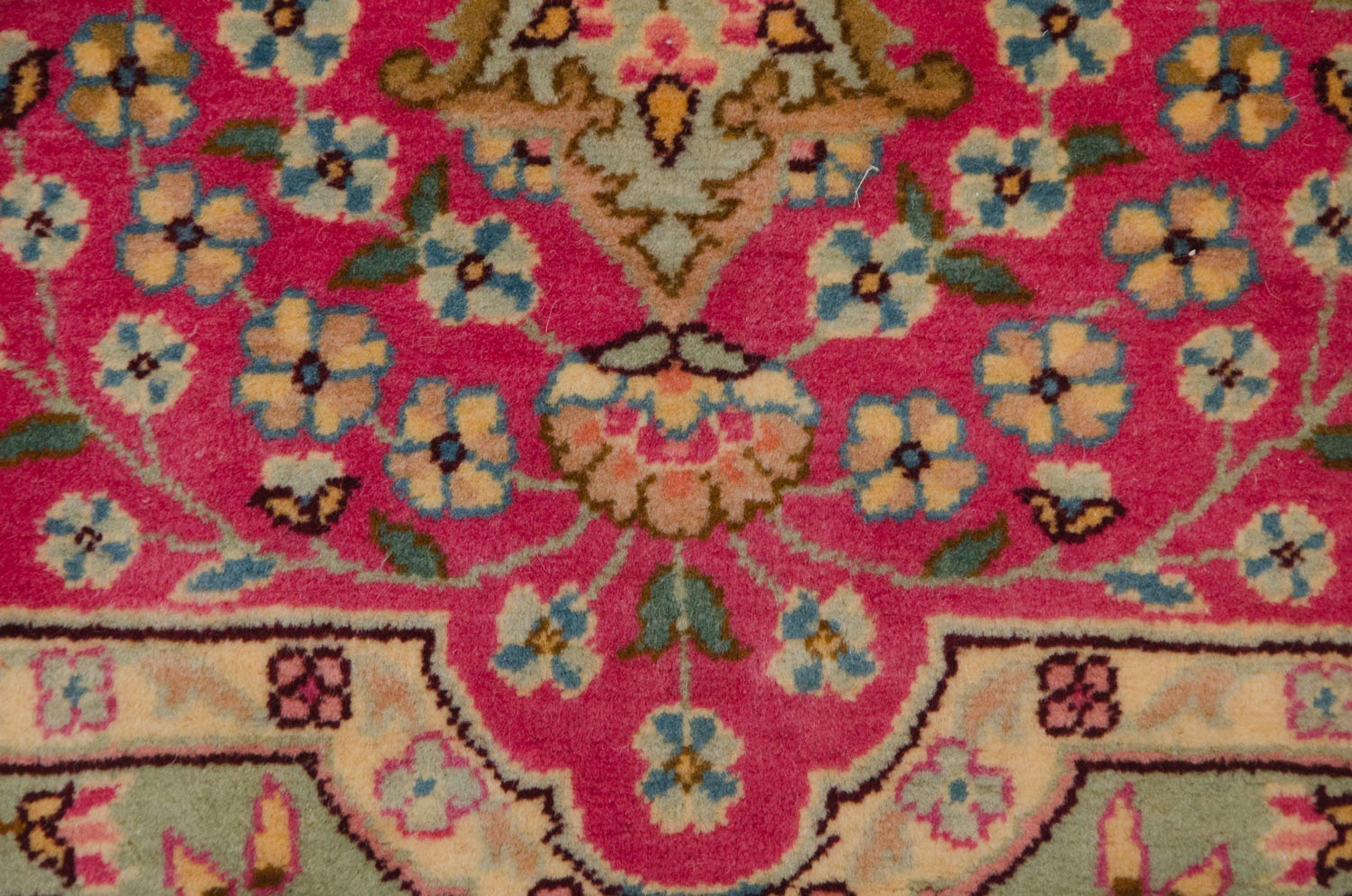 Vintage Bulgarian Kerman Design Square Carpet For Sale 2