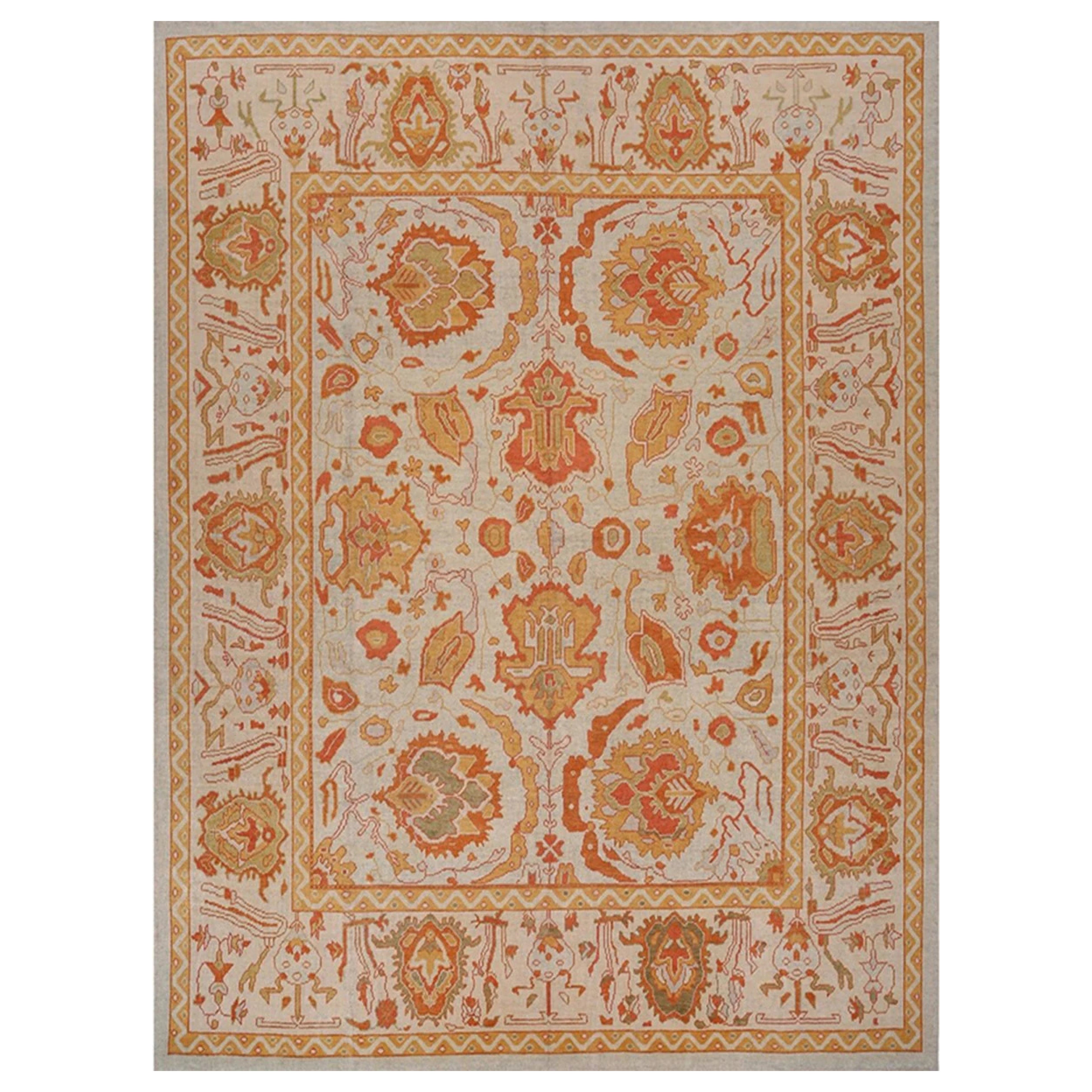 12x14 Hand Knotted Turkish Oushak Area Rug