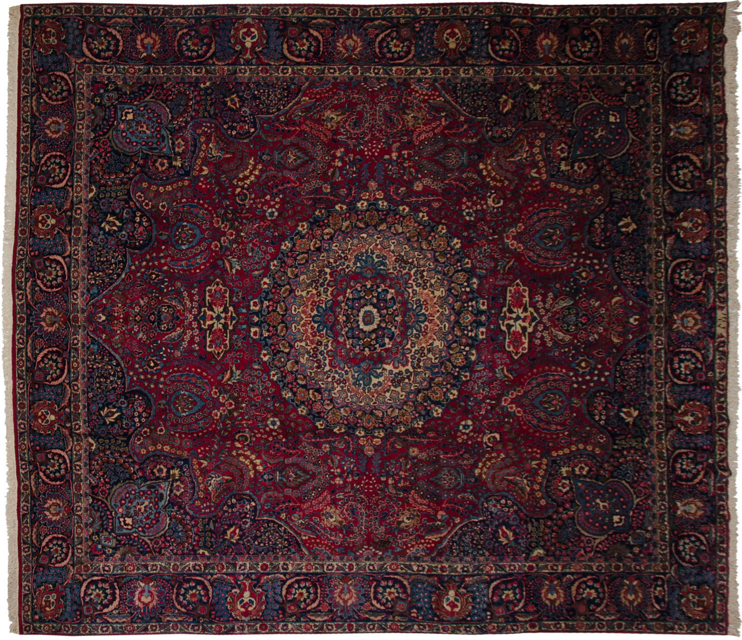 Vintage Tabriz Square Teppich im Angebot 4