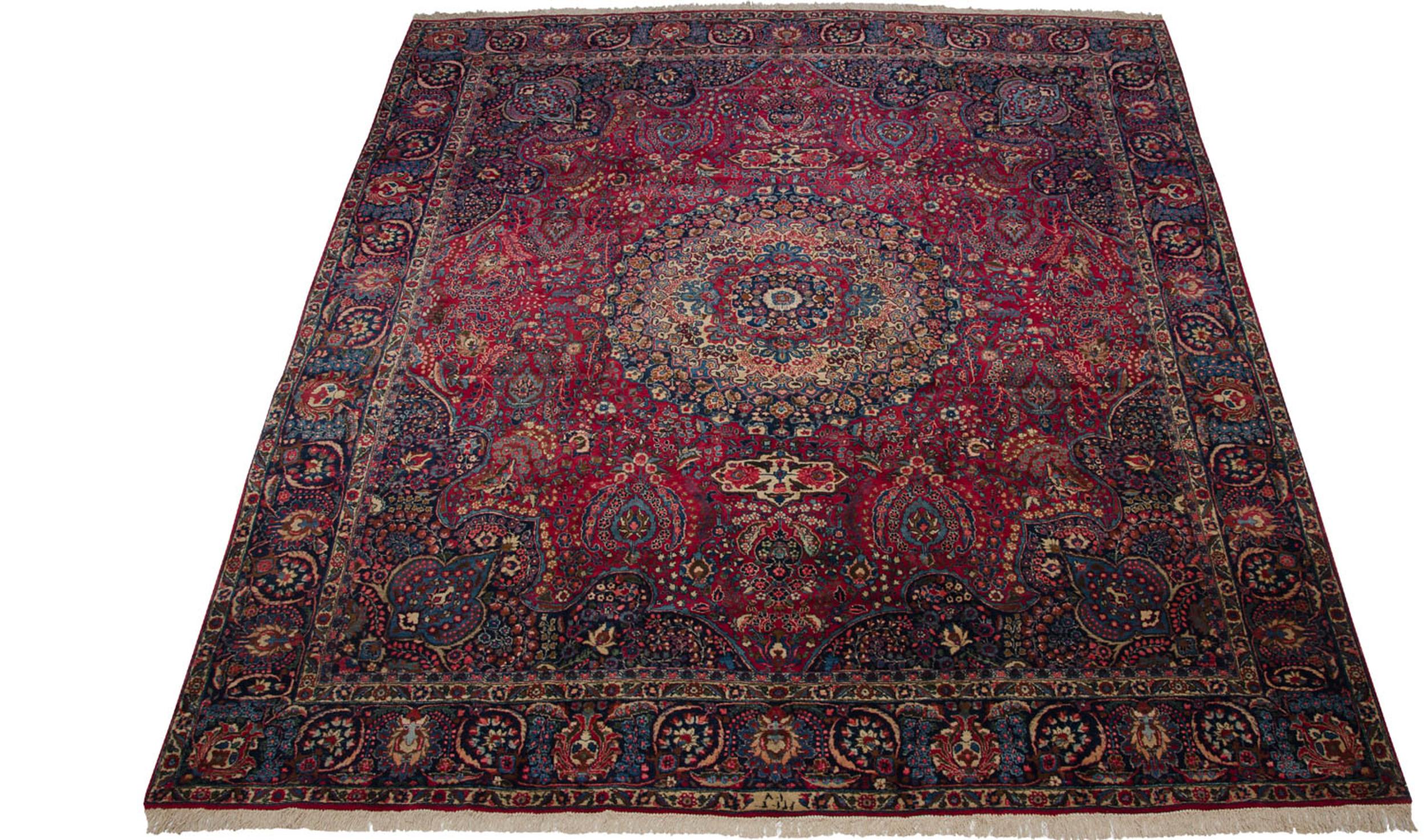 Persian Vintage Tabriz Square Carpet For Sale