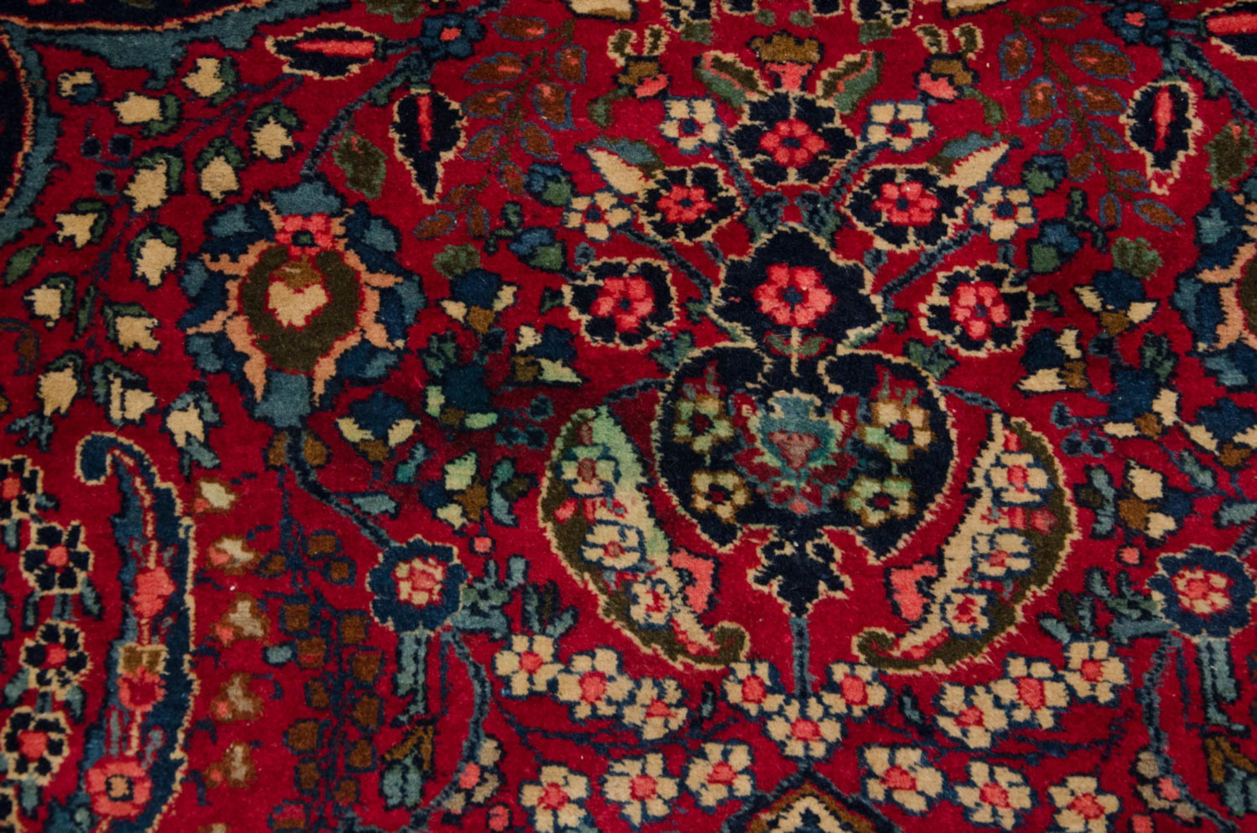 Vintage Tabriz Square Carpet For Sale 1