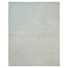 Tappeto orientale oversize in lana della Collezione Corde grigio platino 12'x14'10" tessuto a mano