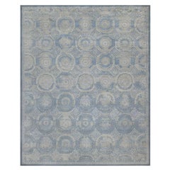 12
x14
10" Argento Blu 100% Lino Mamluke Descrizione Tappeto morbido annodato a mano