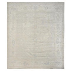12
x14
2" Ivory Hand Knotted Wool White Wash Peshawar with Oushak Design XL Rug