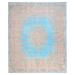 12
x14
9" Vintage by Misty Blue Tappeto persiano Kerman annodato a mano in morbida lana Clean XL