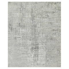 12'x14'9" Sterling Gray Modern Undyed Natural Wool Hand Knotted Oversized Rug