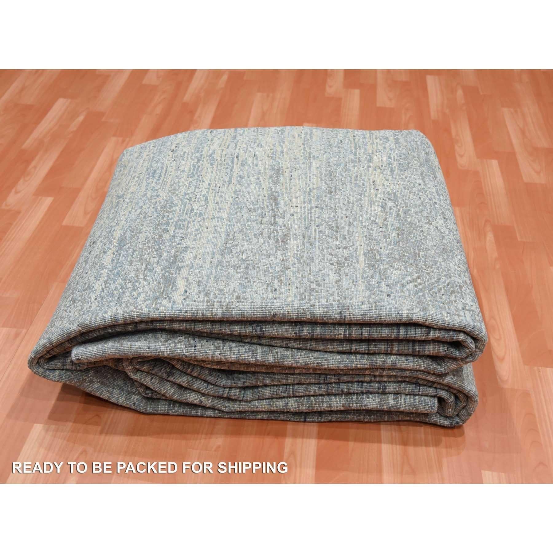 Tappeto orientale oversize 12'x15' Blu Oceanico in pura seta e lana annodato a mano in vendita 2