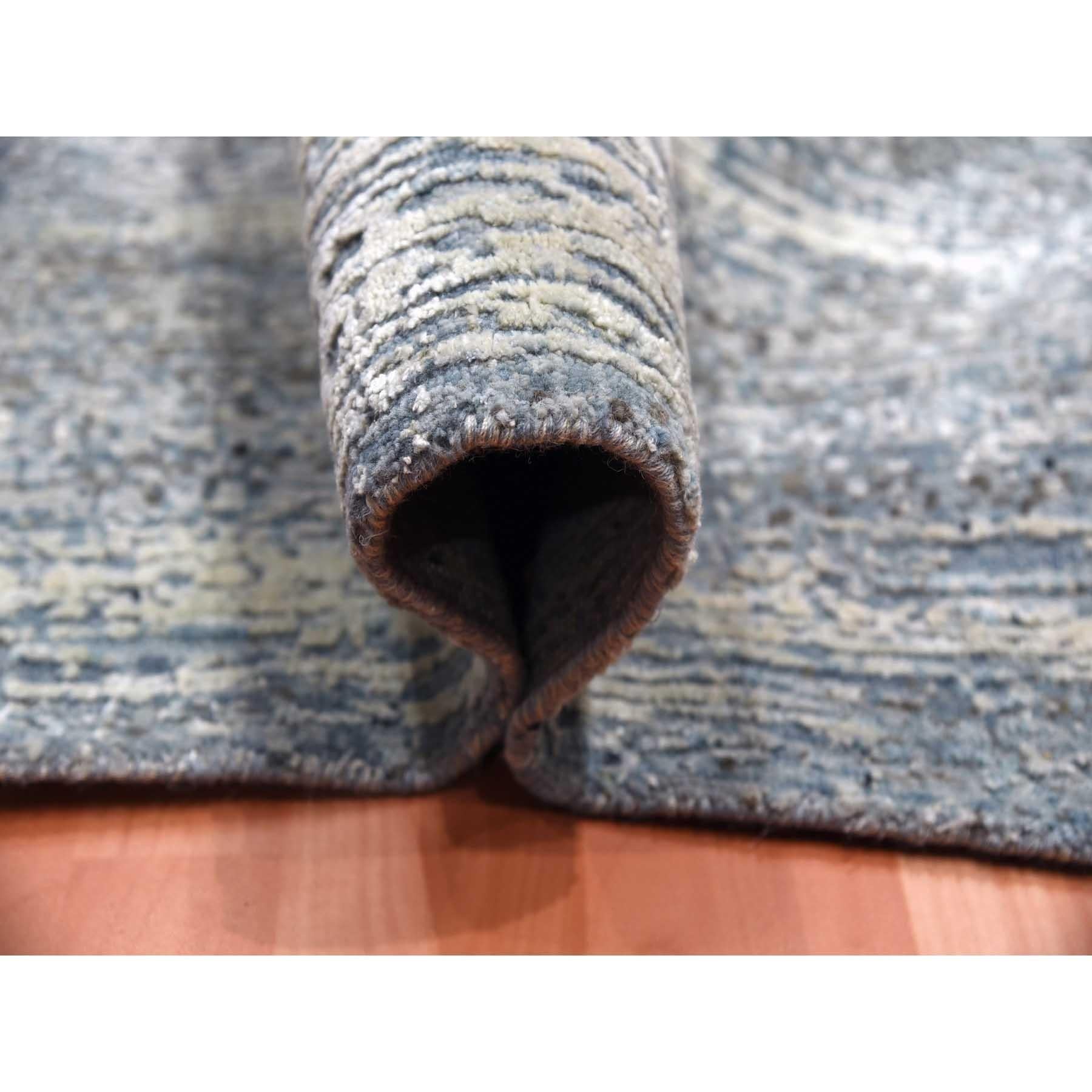 Tappeto orientale oversize 12'x15' Blu Oceanico in pura seta e lana annodato a mano In condizioni Nuovo in vendita a Carlstadt, NJ