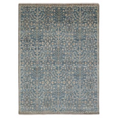 12x15 Blue Oushak Hand Knotted Wool Rug ( SE-2 Blue )