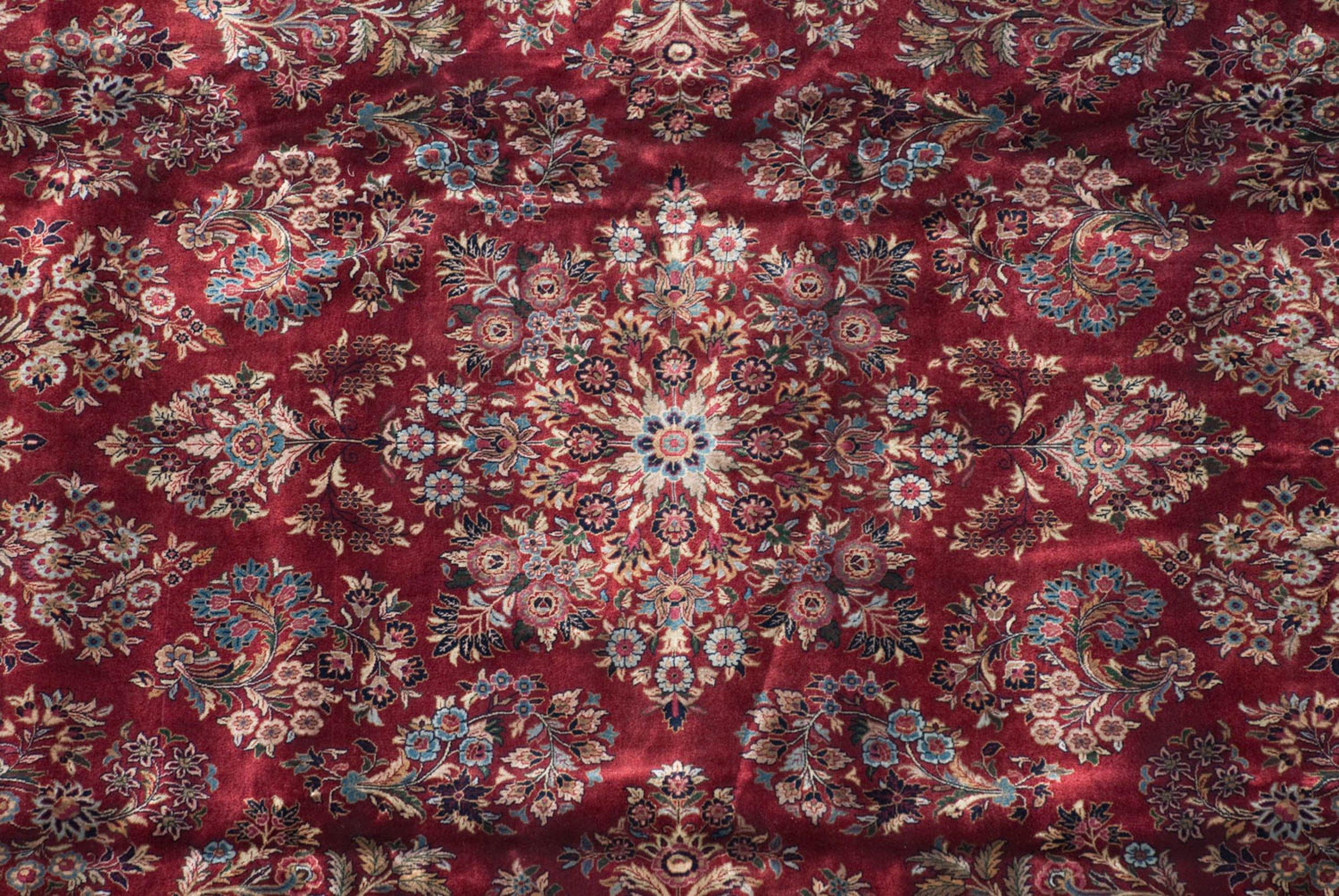 Other Fine Indian American Sarouk Design Carpet For Sale