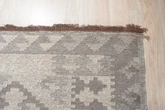 12x15 Gray Hand-Knotted Wool Diamond Repeat Geometric Modern Carpet Rug