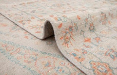 12x15 Gray Cypress Tree Of Life Oushak Design Wool Rug ( JC-9057 )