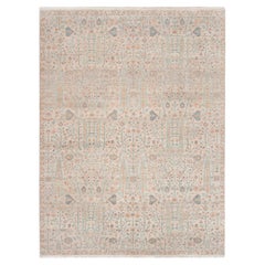 12x15 Gray Cypress Tree Of Life Oushak Design Wool Rug ( JC-9057 )